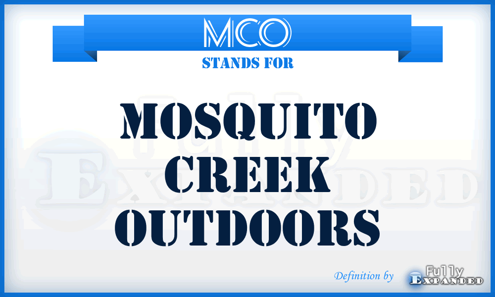 MCO - Mosquito Creek Outdoors