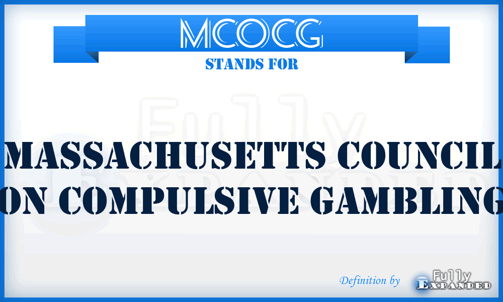 MCOCG - Massachusetts Council On Compulsive Gambling