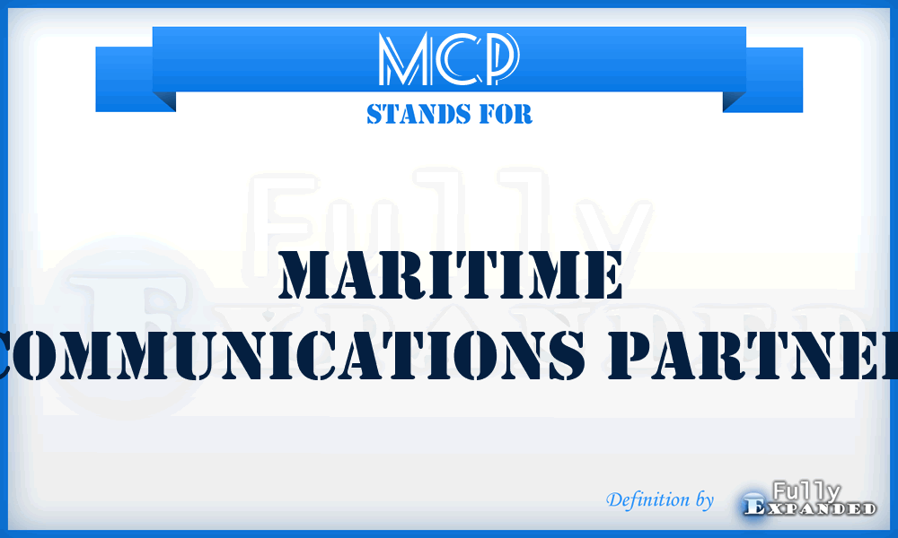 MCP - Maritime Communications Partner