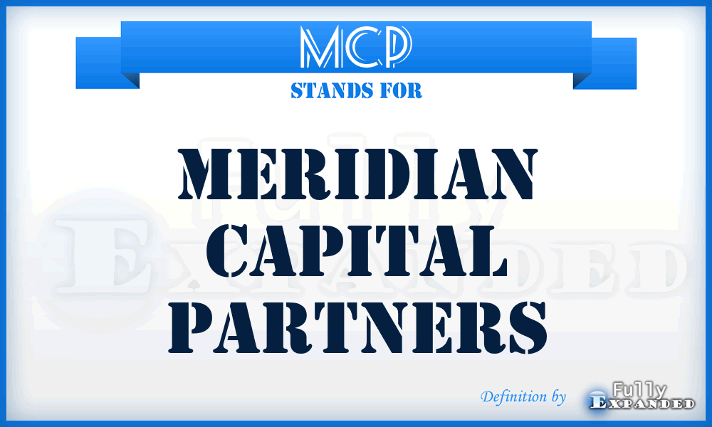MCP - Meridian Capital Partners