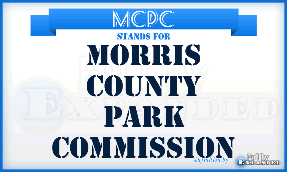 MCPC - Morris County Park Commission