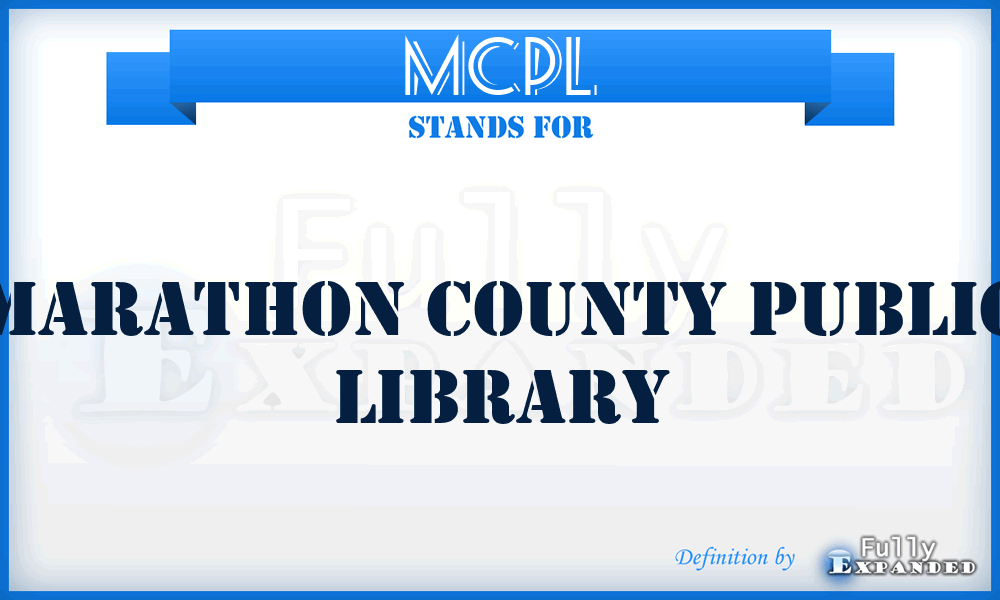 MCPL - Marathon County Public Library
