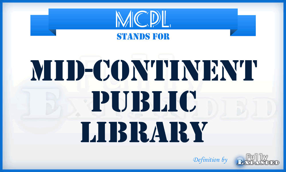 MCPL - Mid-Continent Public Library