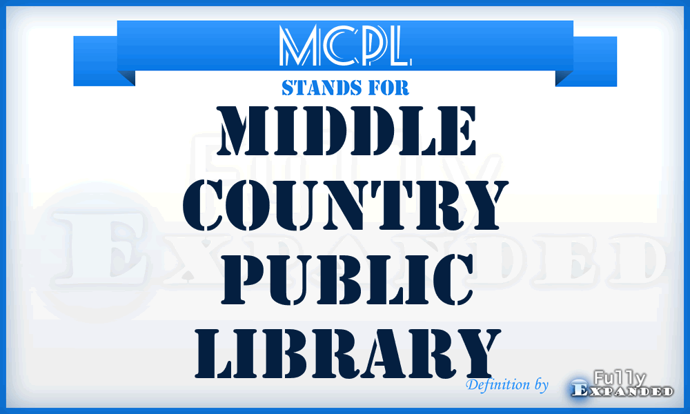 MCPL - Middle Country Public Library
