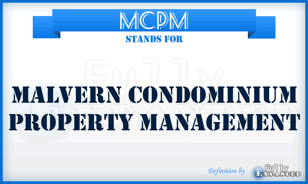MCPM - Malvern Condominium Property Management