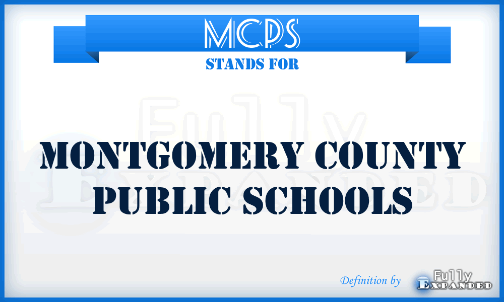 MCPS - Montgomery County Public Schools
