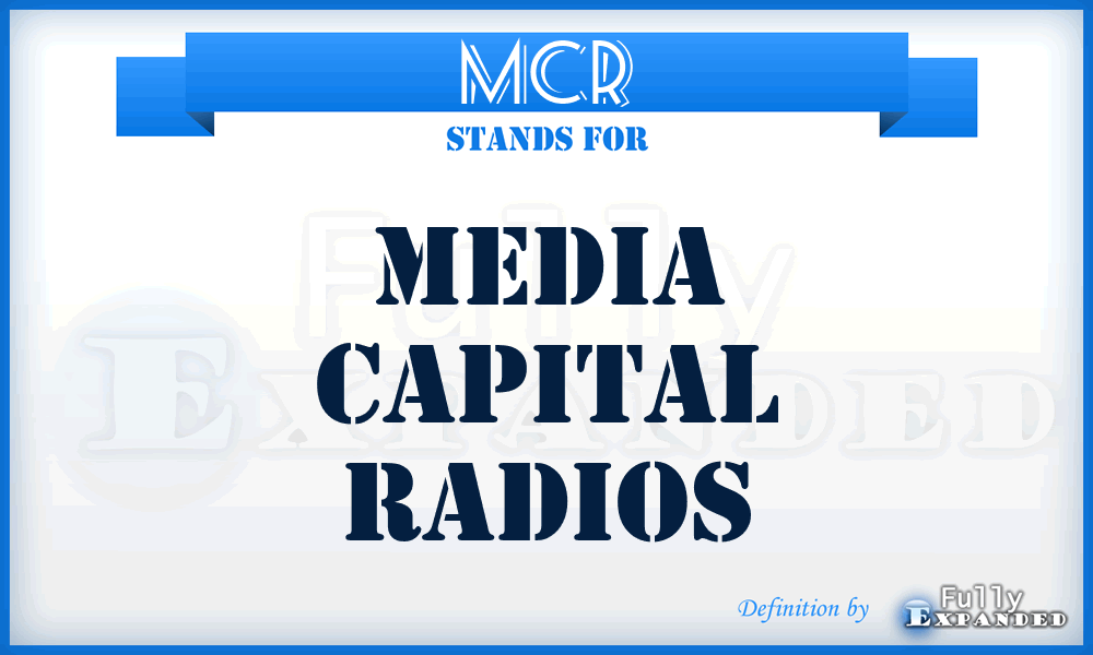 MCR - Media Capital Radios