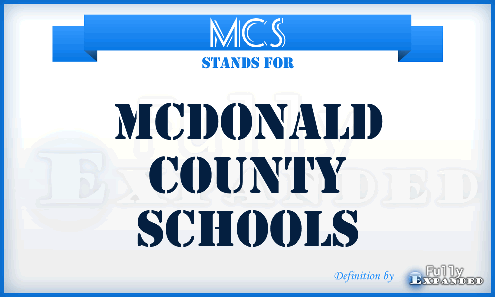 MCS - Mcdonald County Schools