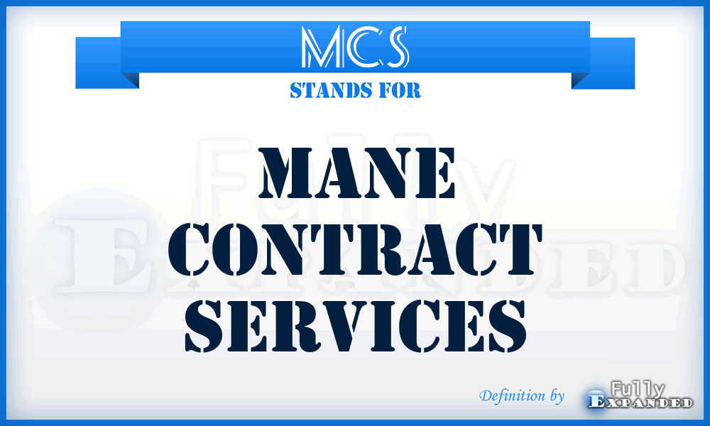 MCS - Mane Contract Services