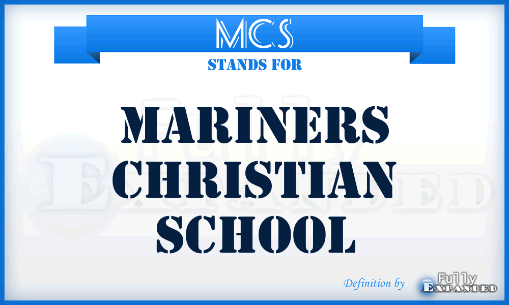 MCS - Mariners Christian School