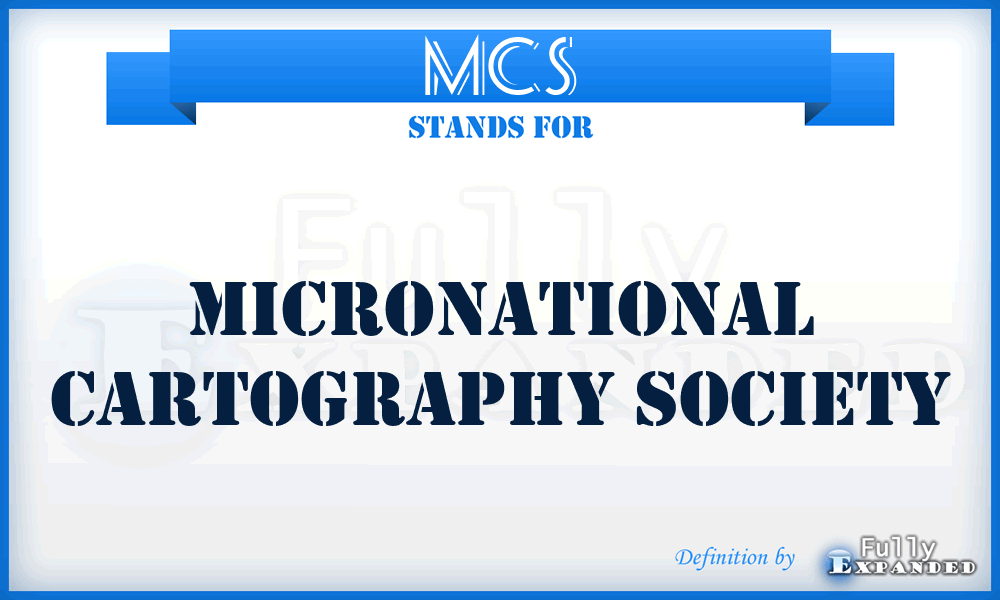 MCS - Micronational Cartography Society