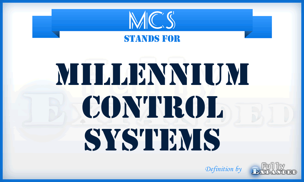 MCS - Millennium Control Systems