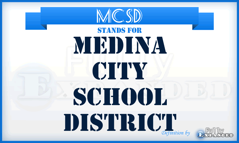 MCSD - Medina City School District