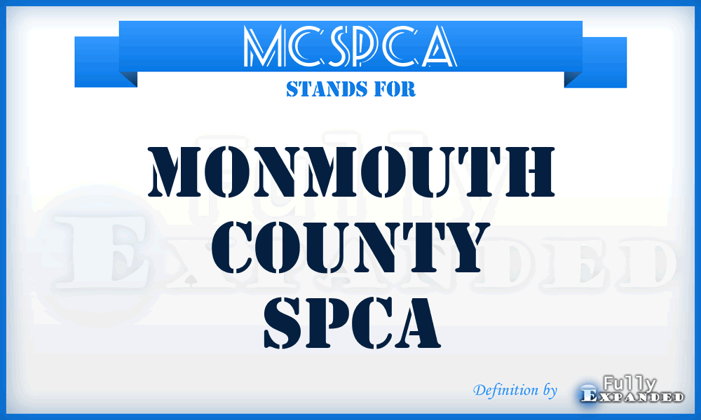 MCSPCA - Monmouth County SPCA