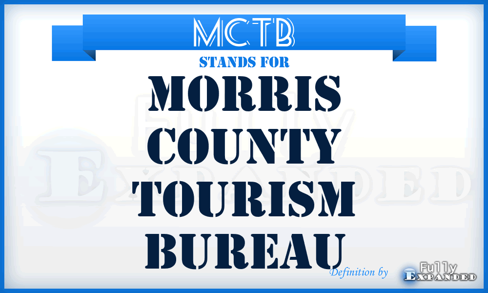 MCTB - Morris County Tourism Bureau