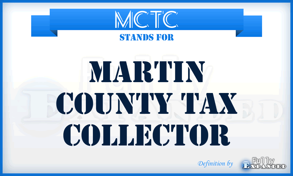 MCTC - Martin County Tax Collector