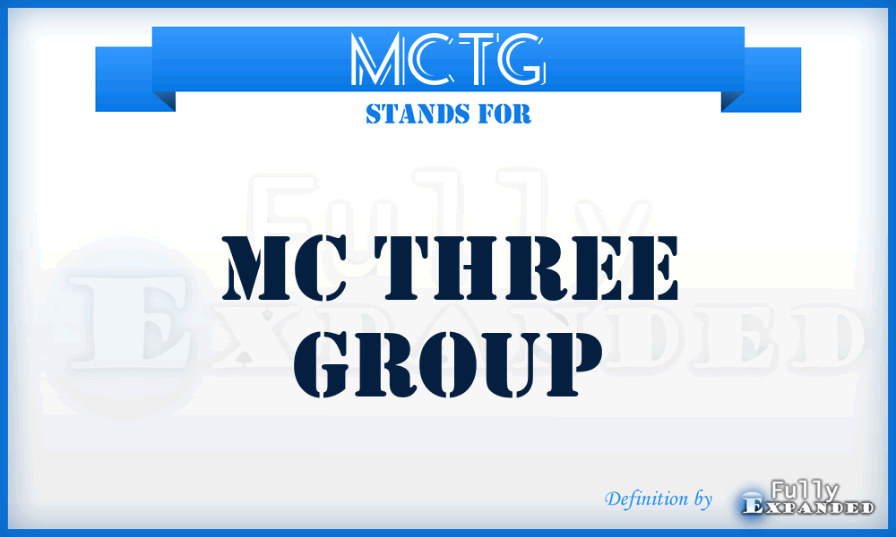 MCTG - MC Three Group