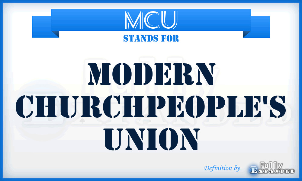 MCU - Modern Churchpeople's Union