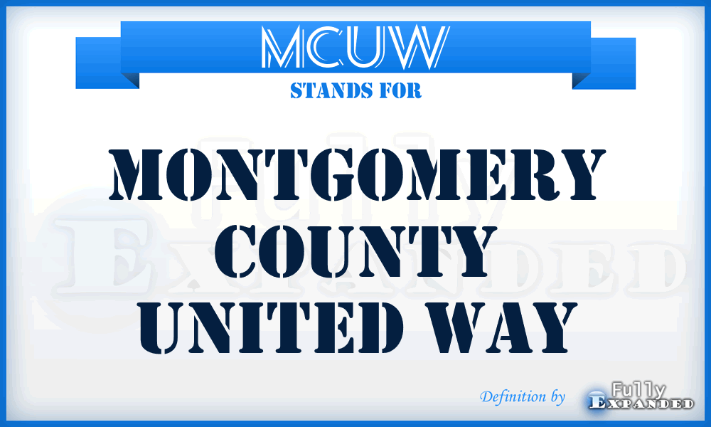 MCUW - Montgomery County United Way