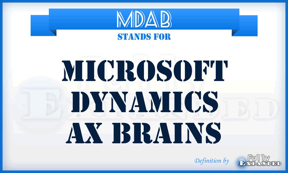 MDAB - Microsoft Dynamics Ax Brains