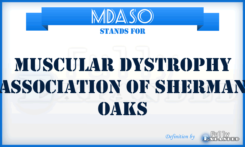 MDASO - Muscular Dystrophy Association of Sherman Oaks