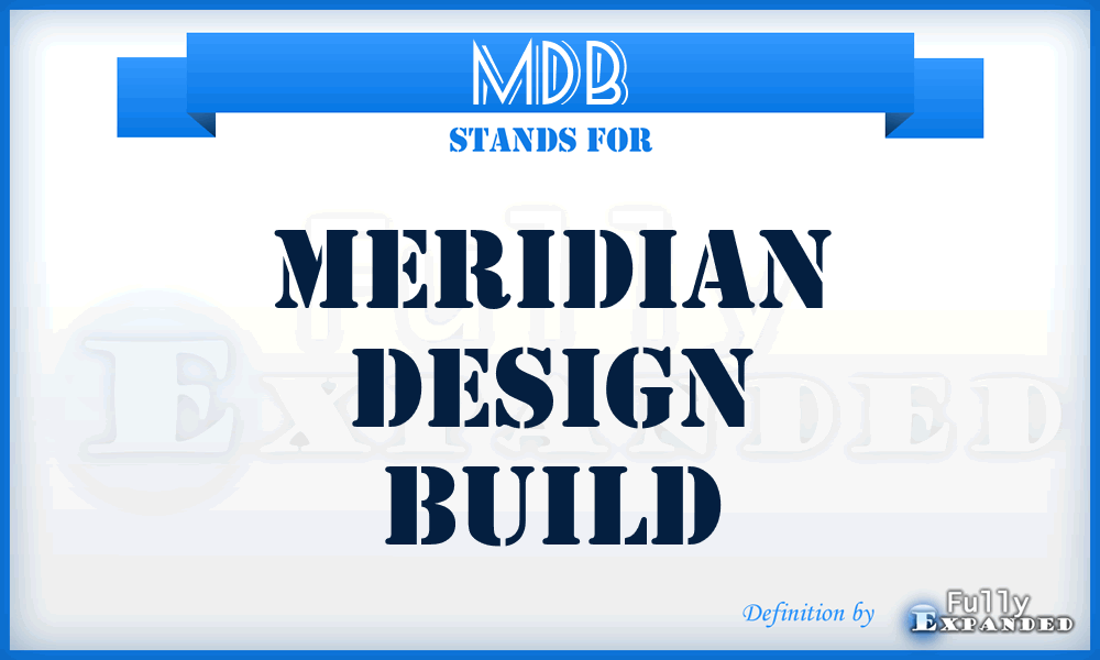 MDB - Meridian Design Build