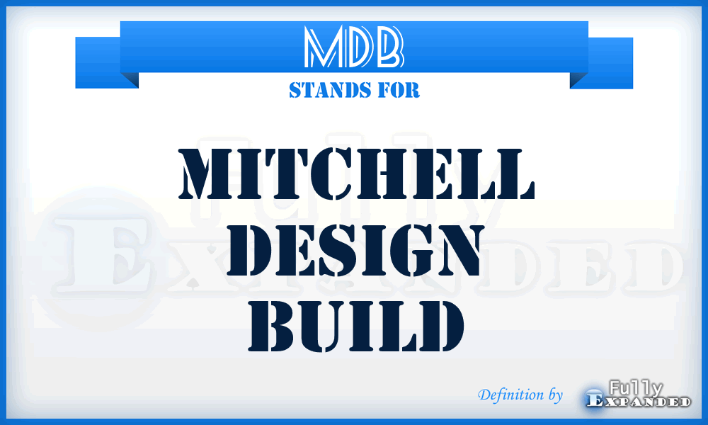MDB - Mitchell Design Build