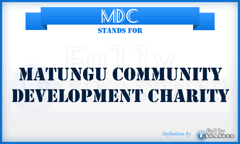 MDC - Matungu community Development Charity