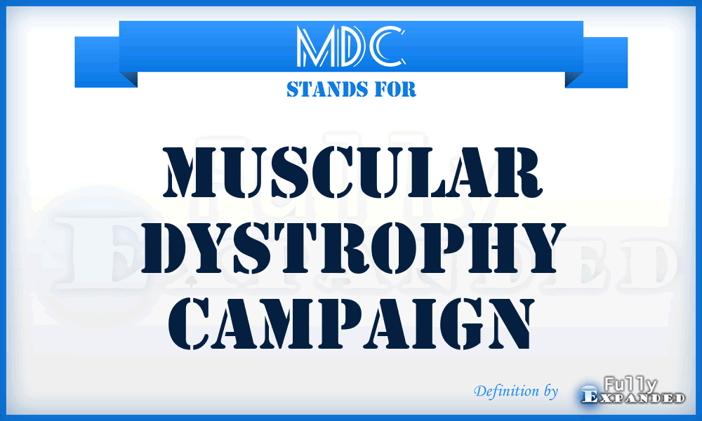 MDC - Muscular Dystrophy Campaign