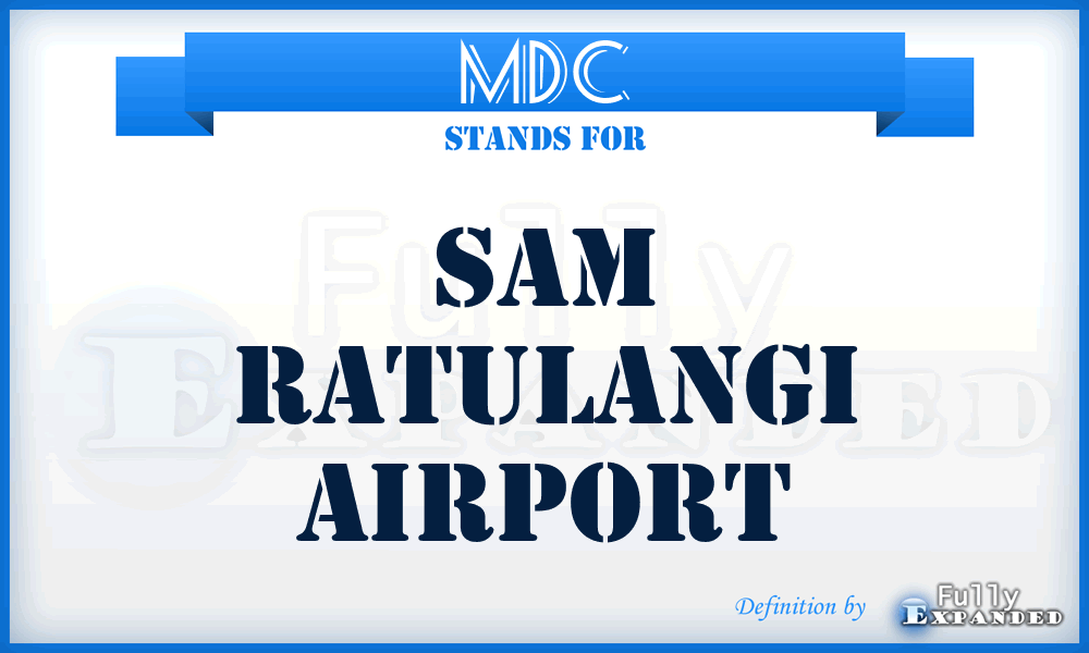 MDC - Sam Ratulangi airport