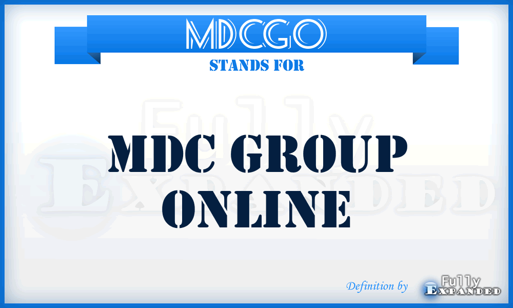 MDCGO - MDC Group Online