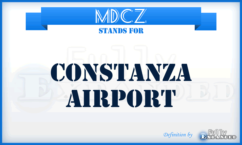 MDCZ - Constanza airport