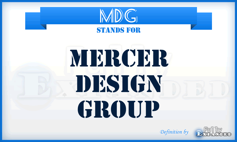 MDG - Mercer Design Group