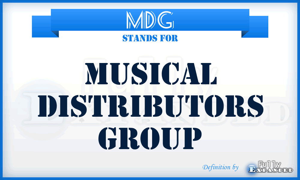 MDG - Musical Distributors Group