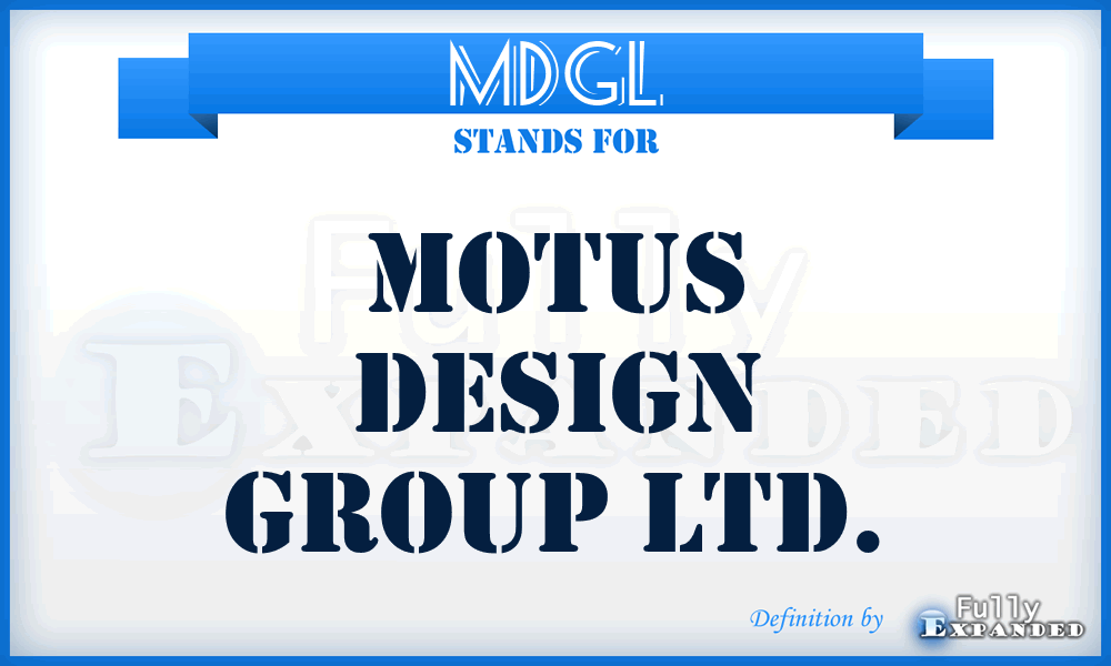 MDGL - Motus Design Group Ltd.
