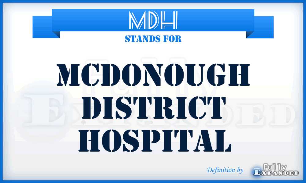 MDH - Mcdonough District Hospital