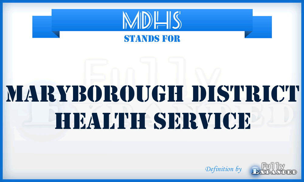 MDHS - Maryborough District Health Service