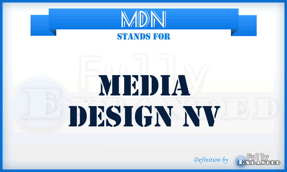 MDN - Media Design Nv