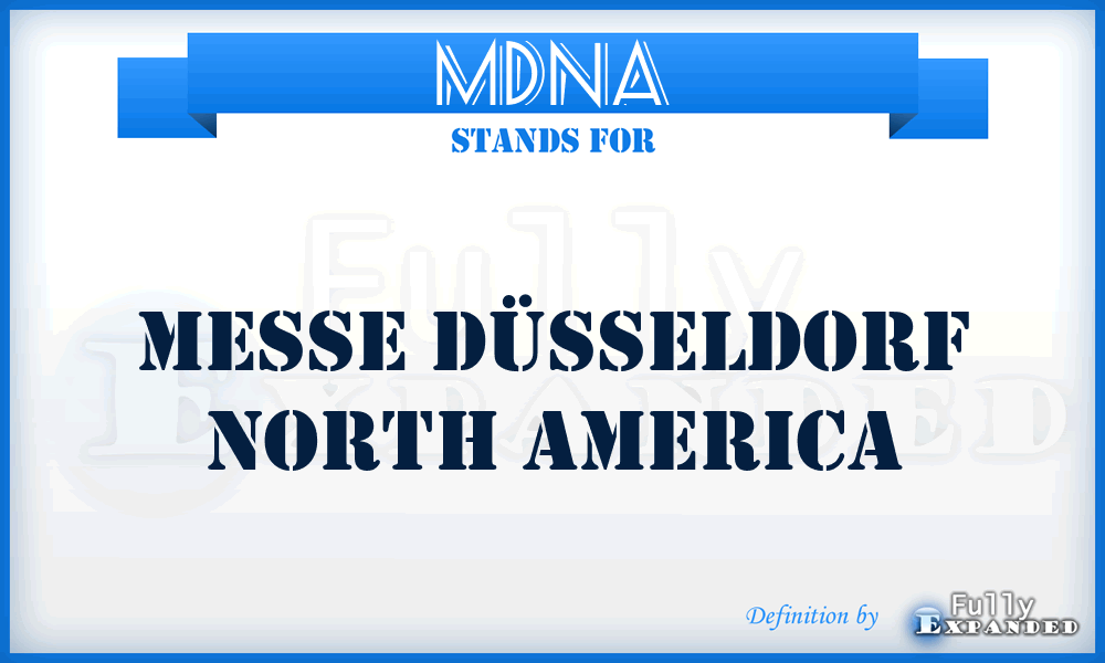 MDNA - Messe Düsseldorf North America