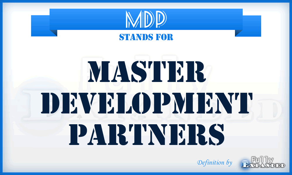 MDP - Master Development Partners