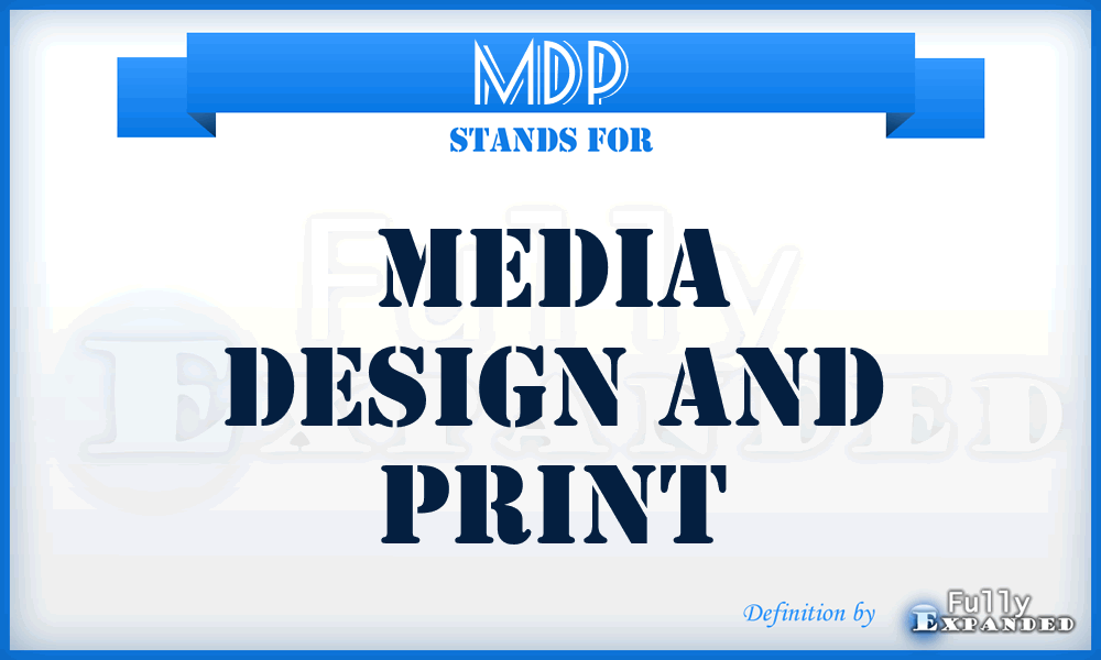 MDP - Media Design and Print