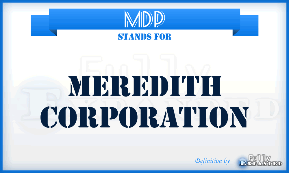 MDP - Meredith Corporation