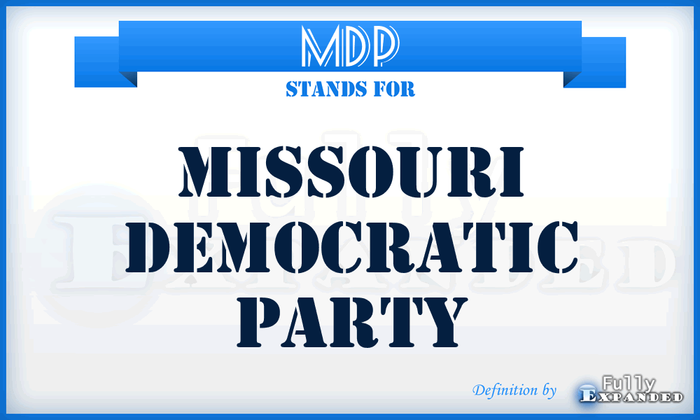 MDP - Missouri Democratic Party