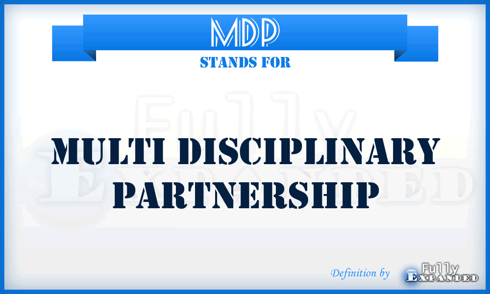 MDP - Multi Disciplinary Partnership