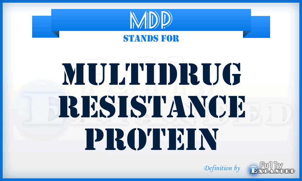 MDP - Multidrug Resistance Protein