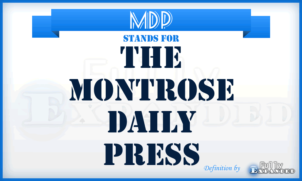 MDP - The Montrose Daily Press