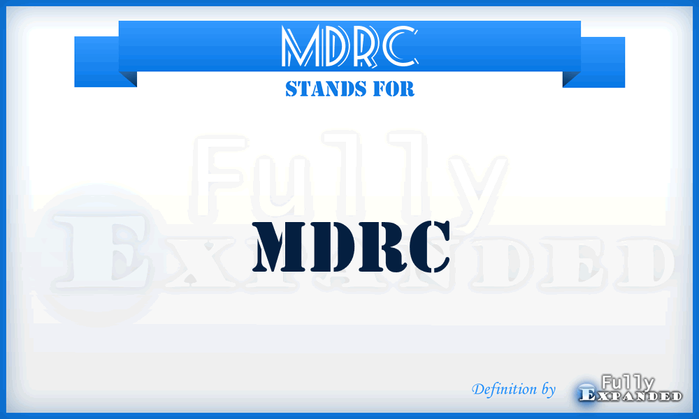 MDRC - MDRC