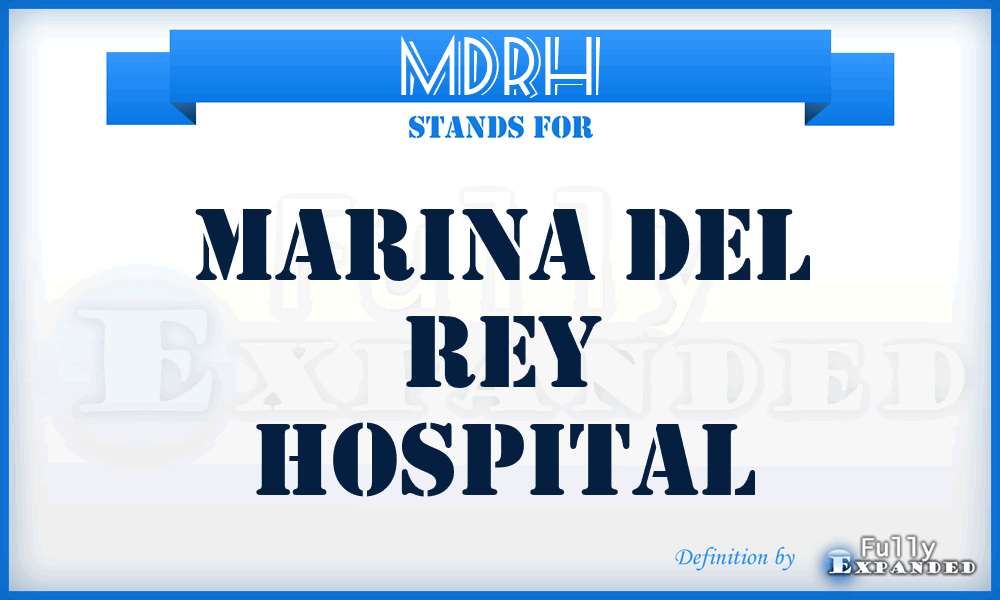 MDRH - Marina Del Rey Hospital