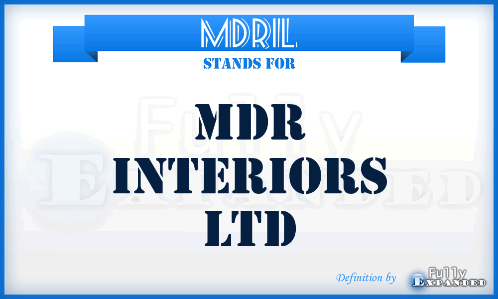 MDRIL - MDR Interiors Ltd