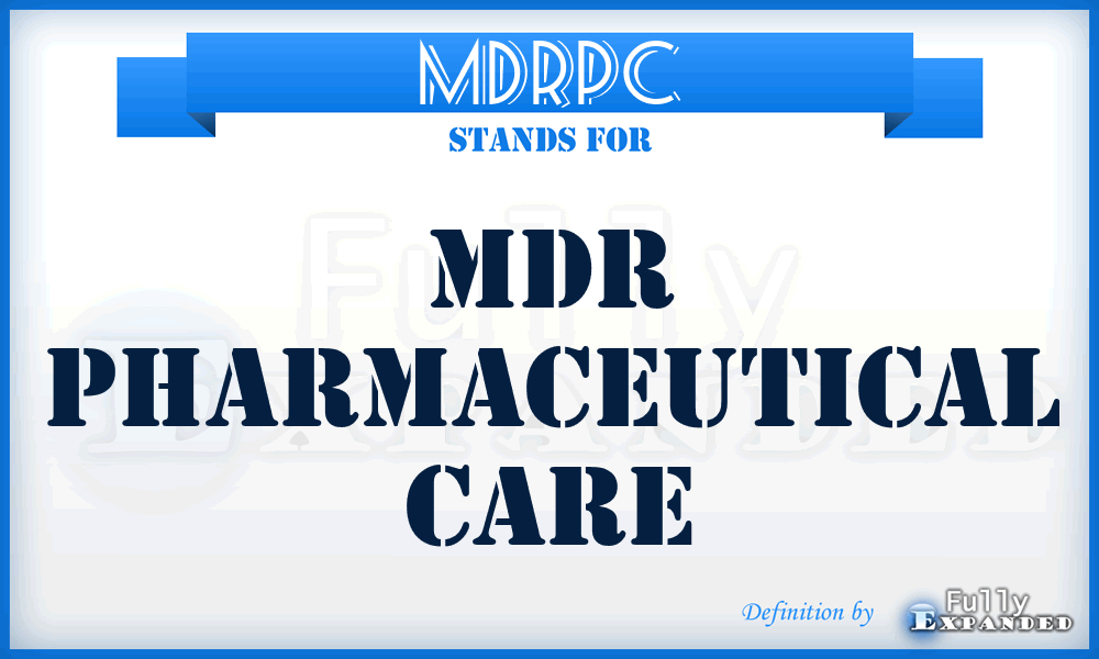 MDRPC - MDR Pharmaceutical Care